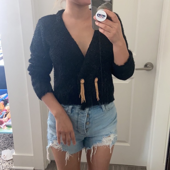 Zara metallic thread jacket. S-M - Picture 3 of 12